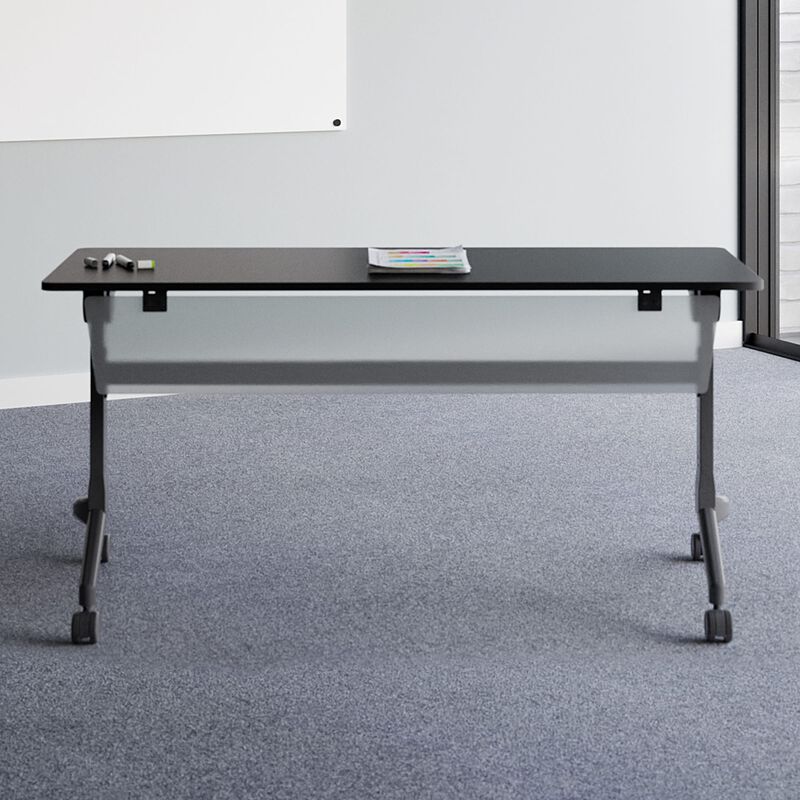 nested flip top training tables with flip top training table modesty panels attached image number null