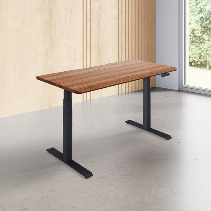 Solid Wood Electric Standing Desk 60x30 image number 0