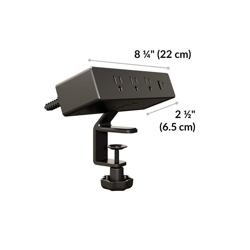power hub in front of a white background with dimensions image number null