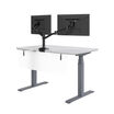 Acrylic Modesty Privacy Panel for the Electric Standing Desk 48 in Frosted Acrylic
