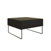 deep grey ottoman on white background