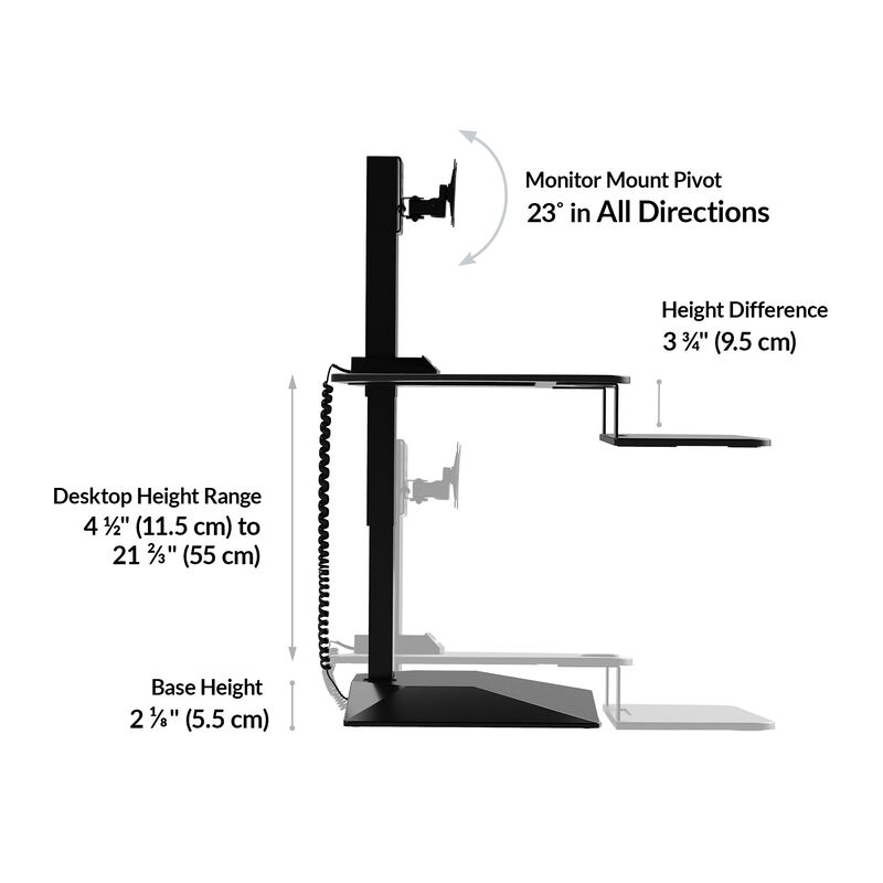 VariDesk&reg; Premier Electric Single-Monitor Series 2 image number null
