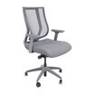grey task chair on white background