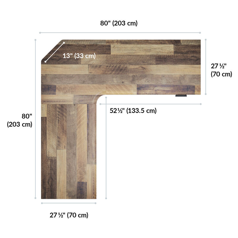 overview image of black l shape with 80 width and 80 length image number null