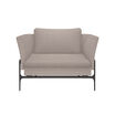 Contemporary Chair with a white background in pebble finish