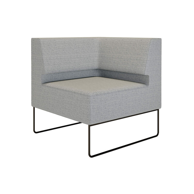 light grey corner seat shown on white background image number null