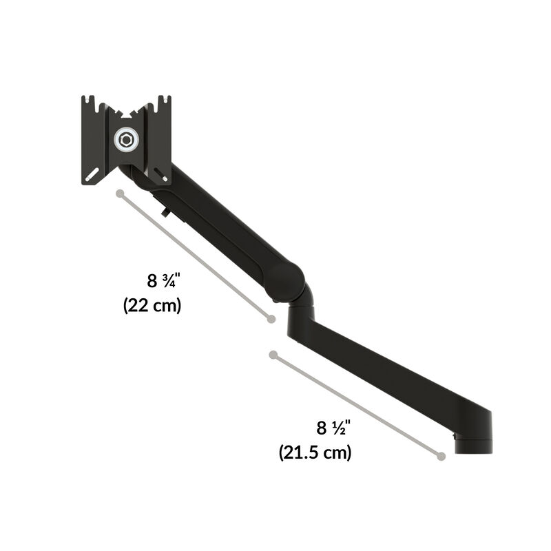 isolated image of single arm monitor with specs image number null