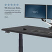 kim l. states we love our desk it arrived quickly was easy to assemble and everything works great with a five star rating