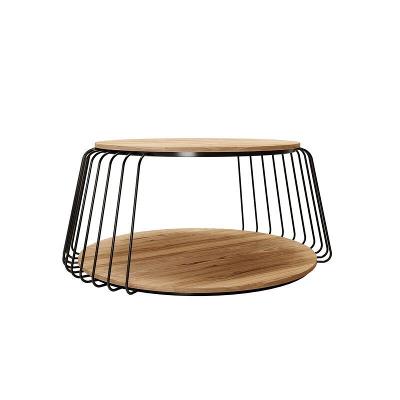 round coffee table on white background  image number null