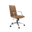 summit chair in toffee in a white background
