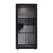 one person privacy booth in a black finish