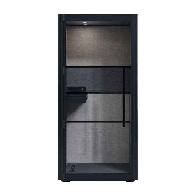one person privacy booth in a black finish image number null