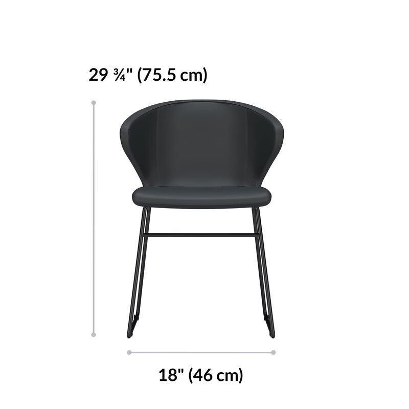 cafe chair is 29 and 3 quarter inches tall and 18 inches wide image number null