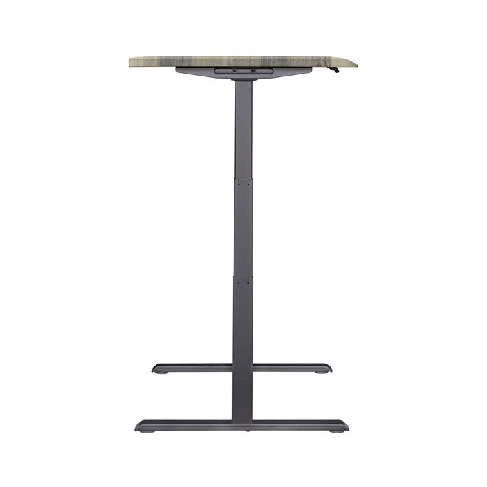 side view of driftwood top with slate legs image number 2