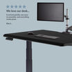 Kim L quoted we love our desk, it arrived quickly, was easy to assemble and everything works great
