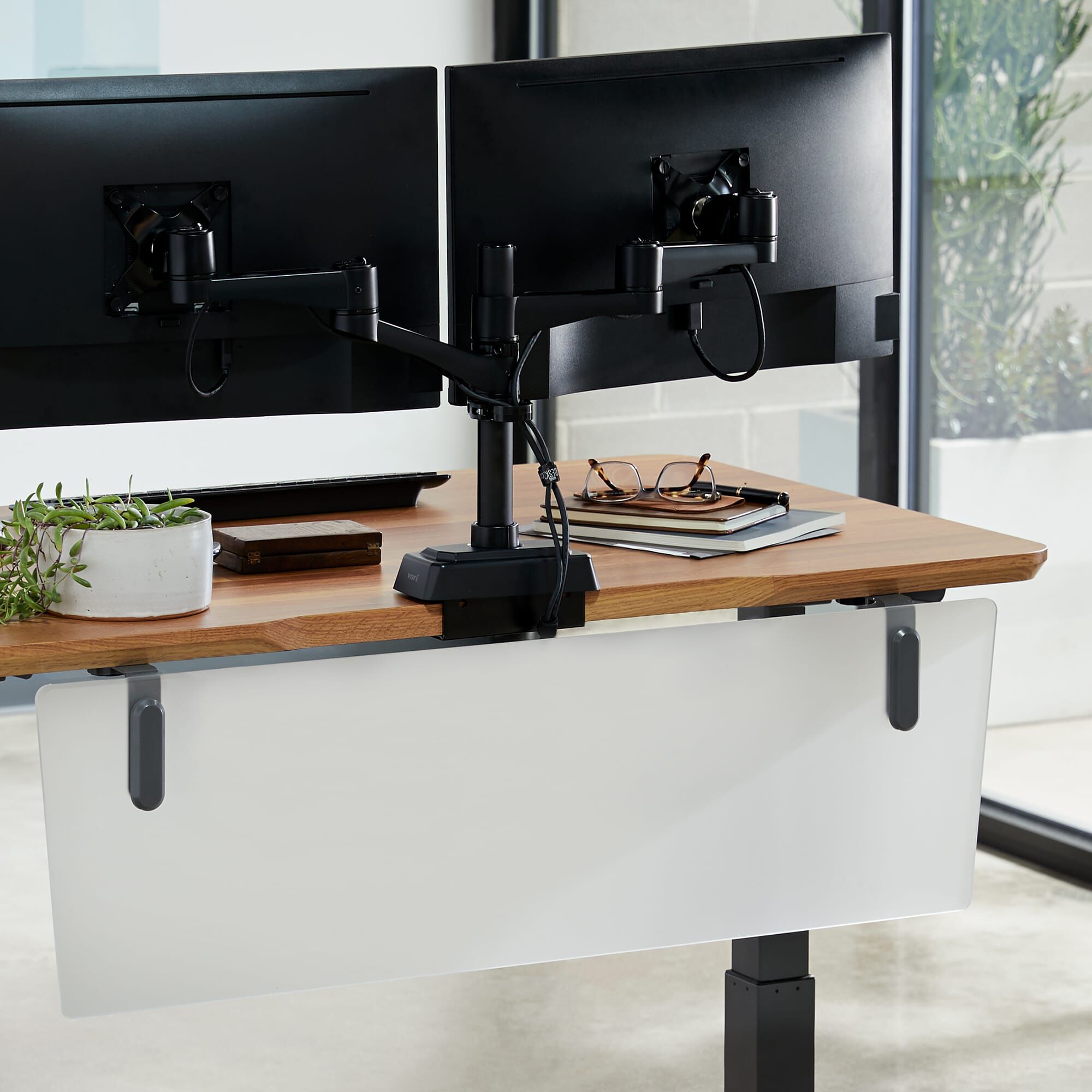 Acrylic Modesty Panel 48 | Electric Standing Desk Partition | Vari®