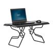 varidesk laptop 30 - open box in black raised on white background