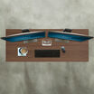 overhead view of table 