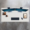 overview of table in white