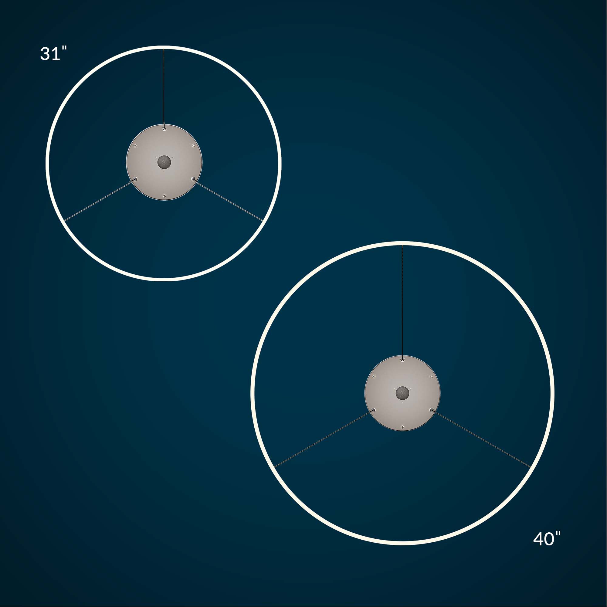 Halo Hardwire Pendant 31 in Bay Overhead Lighting Vari