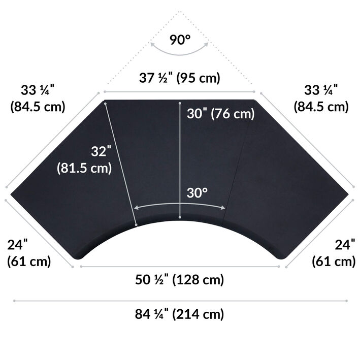 overhead view of standing desktop that is eighty four inches wide and thirty two inches deep image number 3