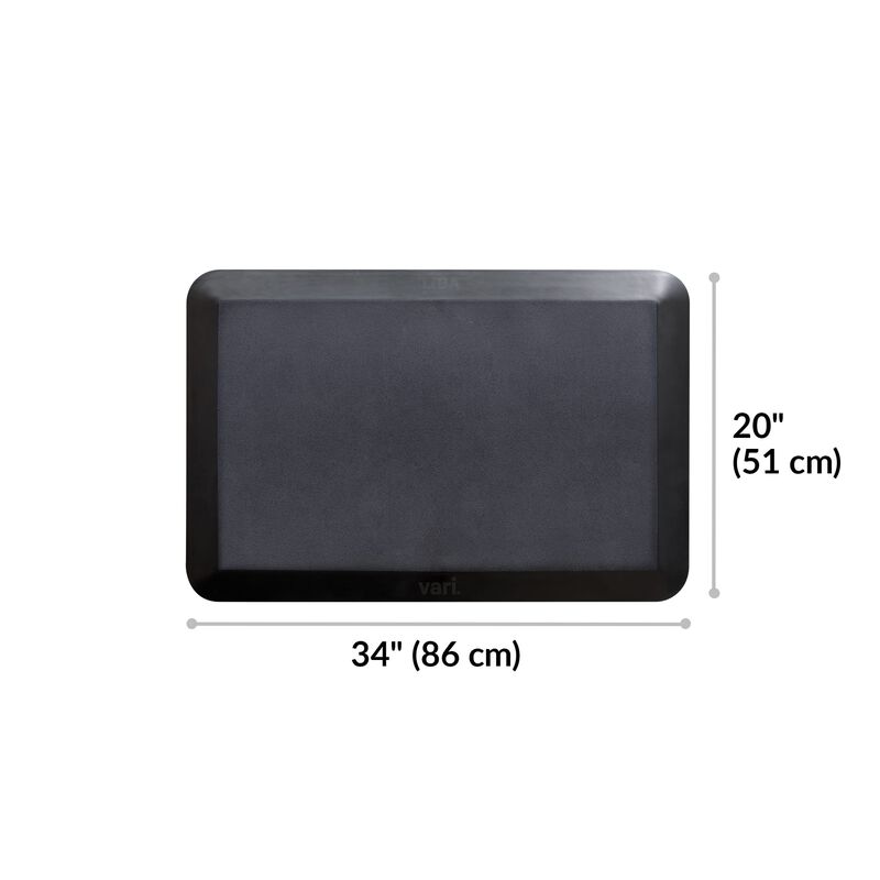 Standing Mat 34x20 Black is 20 inches deep and 34 inches wide image number null