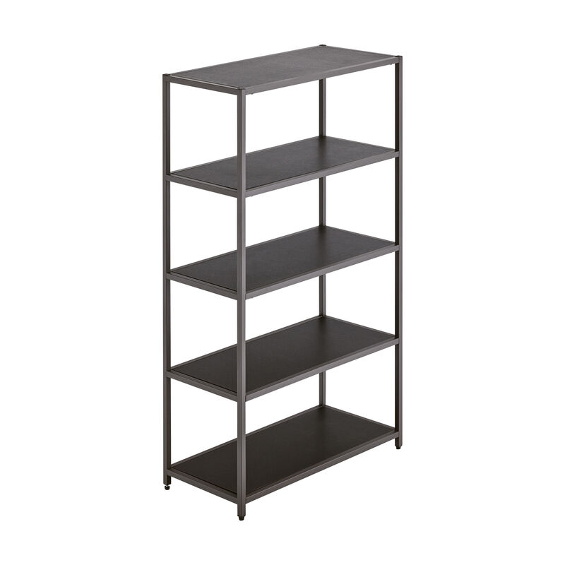 angle view of the 5-tier shelf in black finish image number null