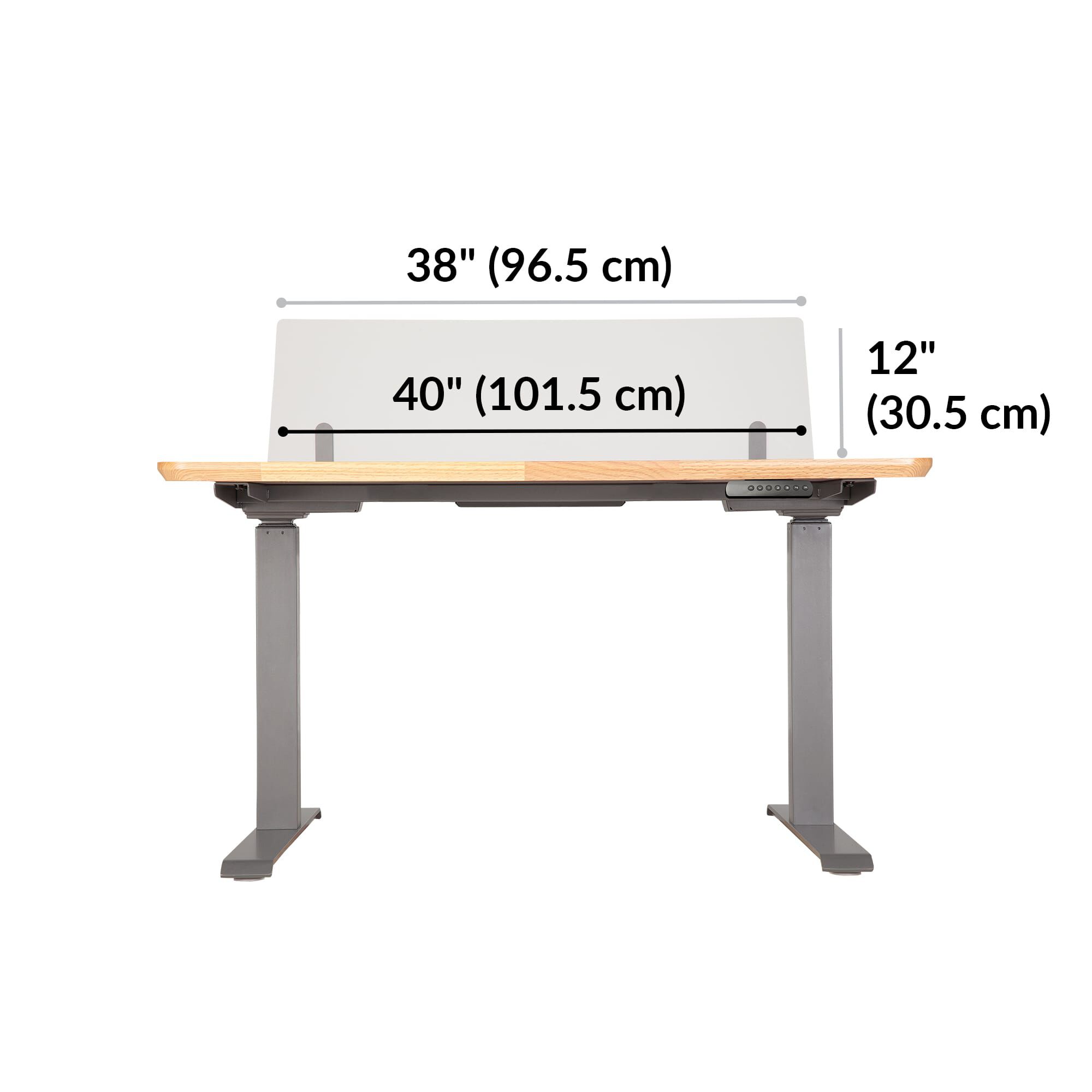 Standing desk sales 40 inches wide