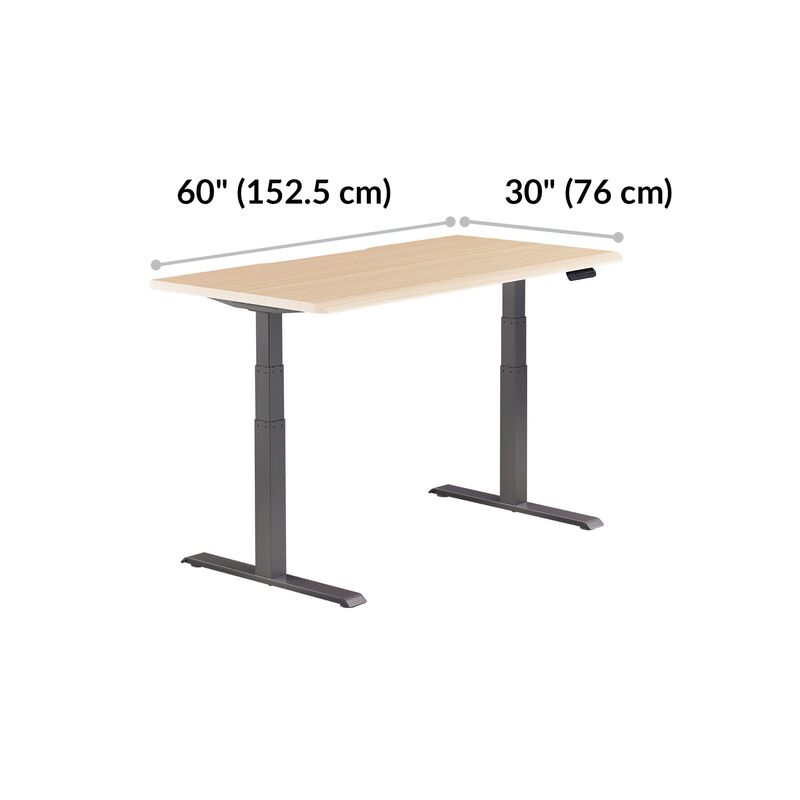front view of desk with measurements image number null