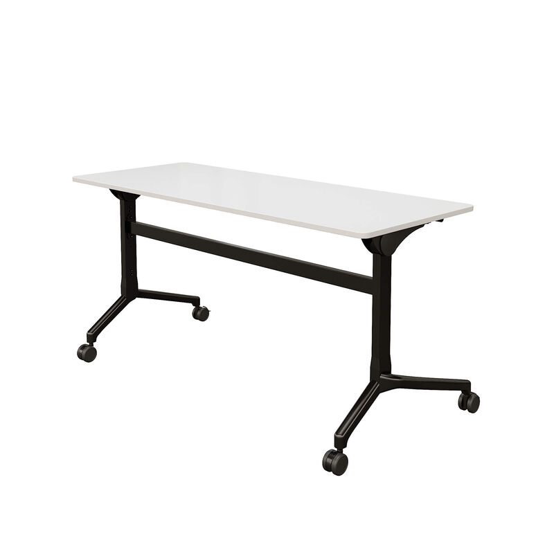 flip top training table 5 ft in white on white background image number null