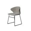 sand grey cafe chair on white background