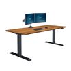 Electric standing desk 72x30 on white background