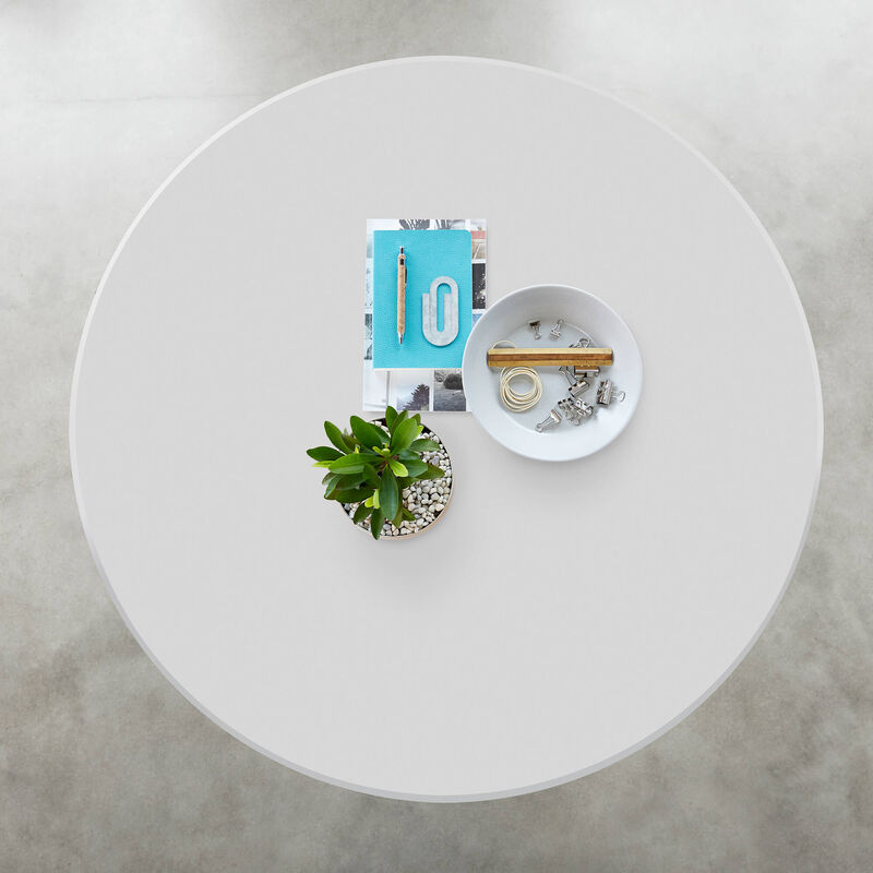 Top view of the white table top image number null