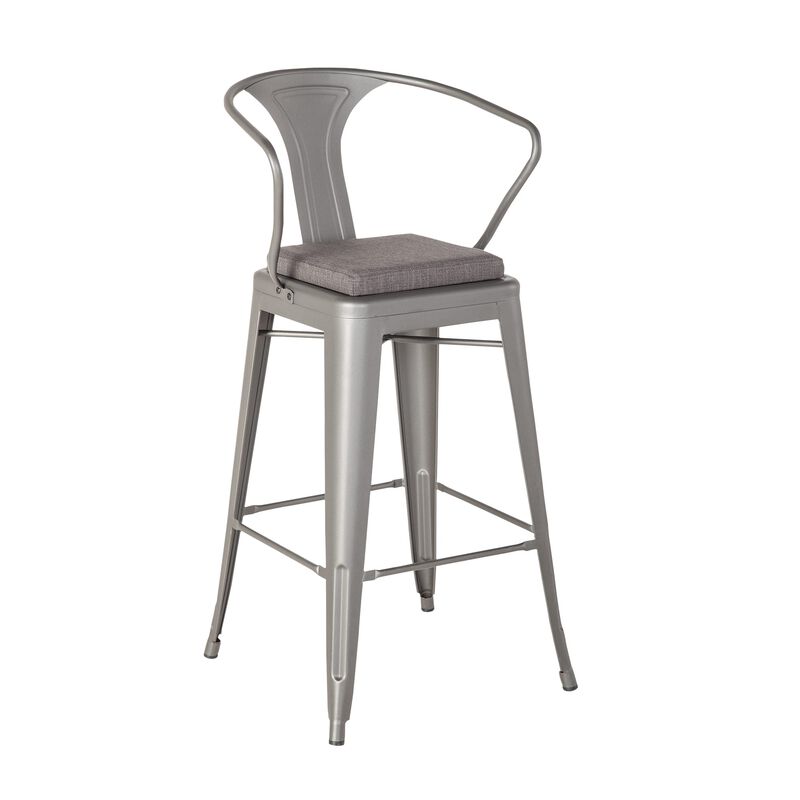 Metal Conference Chair in Slate on white background image number null
