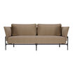 contemporary three-seat sofa in sandstone