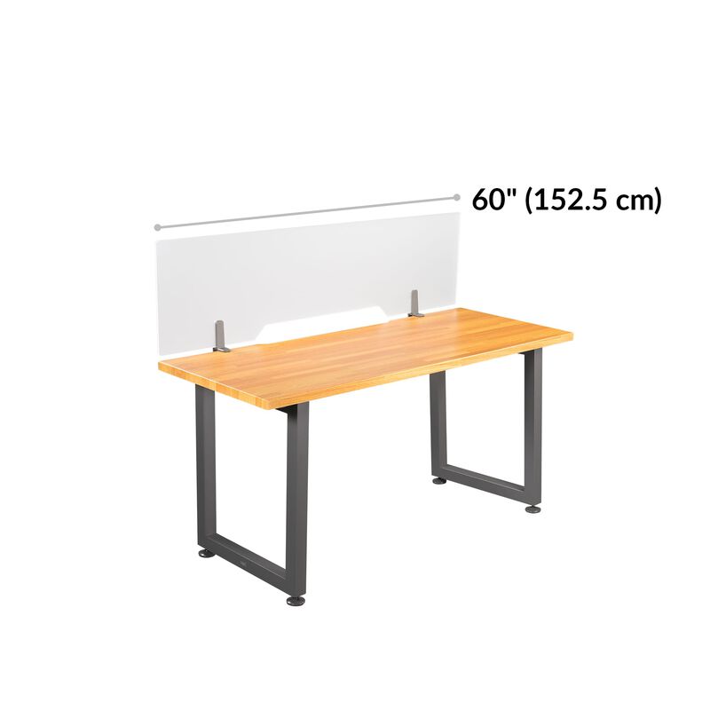 Acrylic Frosted Privacy Free Standing Screen, Portable