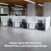 quickflex cubes are simple, quick slot assembly, minimal parts and lightweight design