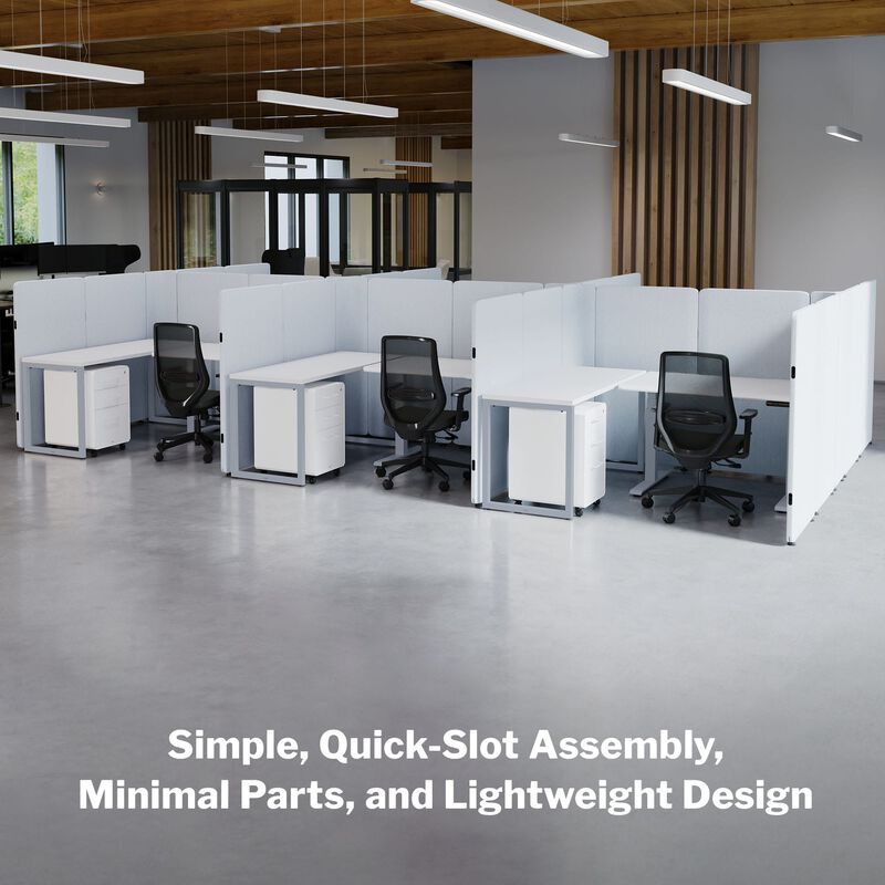 quickflex cubes are simple, quick slot assembly, minimal parts and lightweight design image number null