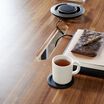 Overhead view of Standing Conference Table Butcher Block