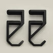 vari set of two desk hooks