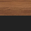 walnut and black swatch