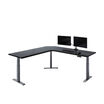 overview image of black l shape with monitor on desk