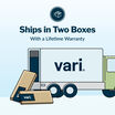 ships in two boxes with a lifetime warranty