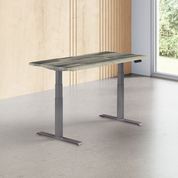 dirftwood top with slate legs in an open office image number 0