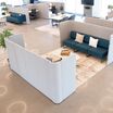 quickflex cube wall panels setup in a private, noise blocking configuration