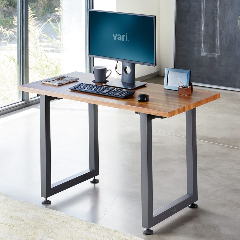 VARIDESK QuickPro - Table - Rectangular - Reclaimed Wood