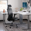 Executive Task Chair in office setting with desk. 