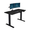 vari essential electric standing desk on white background
