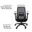 ascent chair seat height is 18 inches to 22 inches