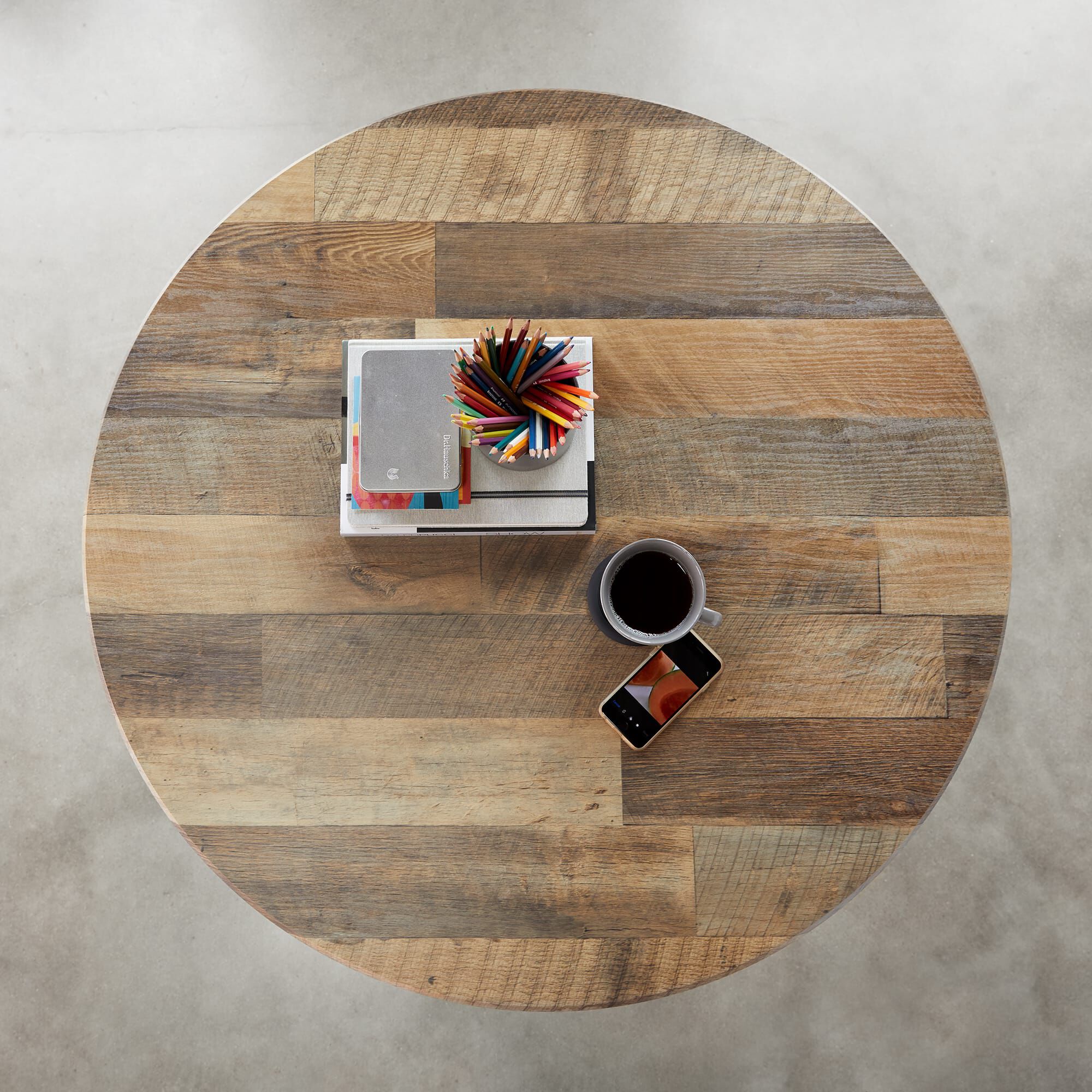 Round hot sale top table